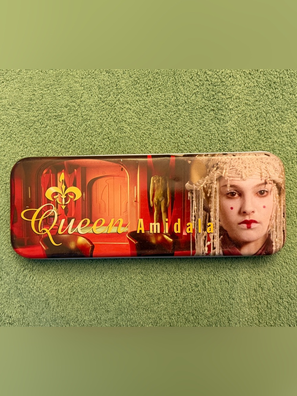 Vintage Star Wars Episode I Queen Amidala Metal Pencil Case Tin (1999)